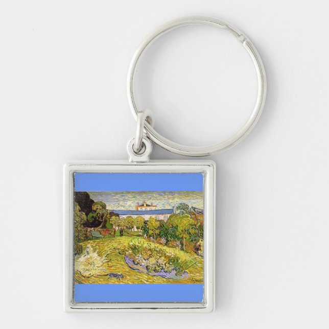 Daubigny's Garden by Vincent Van Gogh Key Ring (Front)