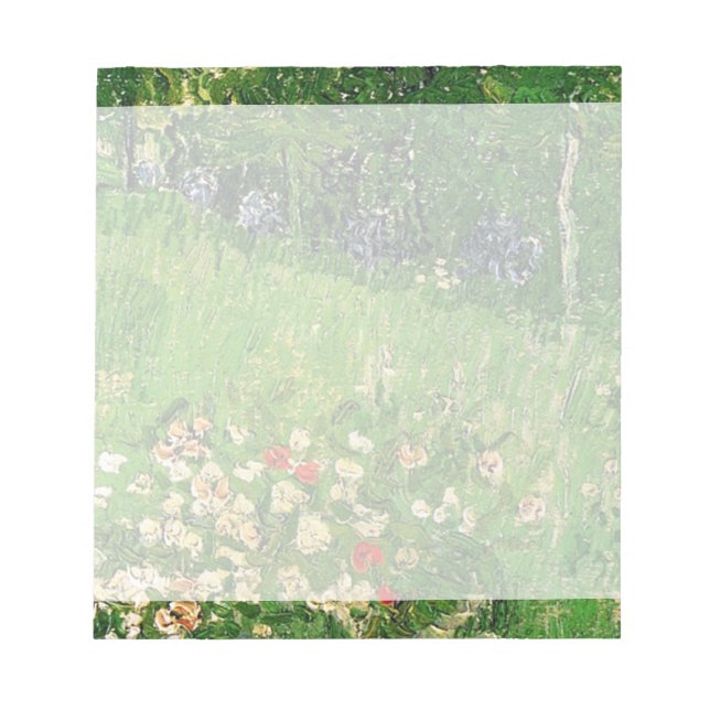 Daubigny's Garden, Vincent Van Gogh. beautiful Notepad (Front)