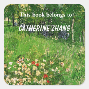 Daubigny's Garden, Vincent van Gogh Square Sticker