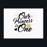 Daughter 1st Birthday Moms Dads Princess Announcement Postcard<br><div class="desc">Princess queen shirts for Daddy and girl,  perfect ideas to Men Women Youth T-shirt for your cool kids,  king,  queen,  legend,  dad,  big brother,  little sister,  husband,  smart daughter,  uncle,  grandpa,  lovely girlfriend,  beautiful mum,  friends.</div>