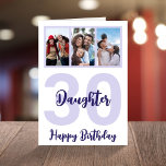 Daughter 30th Birthday Modern Script Photo Collage Card<br><div class="desc">Put a smile on a face with this personalised 30th birthday modern script photo collage card for your daughter. - Simply click to personalise this design 🔥 My promises - This design is unique and is designed with you in mind 🙏 Thank you for supporting my small business - If...</div>