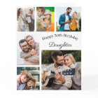 Daughter 6 Photo Collage Any Age Happy Birthday