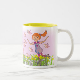 Daughter add your name red hair girls mug