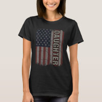 Daughter American Flag Vintage Mother's Day 4th of