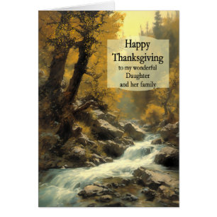 Daughter and Family Thanksgiving Forest