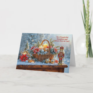 Daughter and Future Son in Law Christmas Basket Card