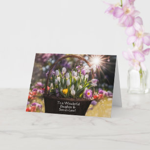 Daughter and Husband Son in Law Easter Basket Card