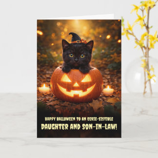 Daughter and Husband Son in Law Happy Halloween Card