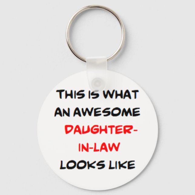 daughter, awesome key ring (Front)