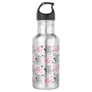 Daughter Birthday Calligraphy Custom Name Modern 532 Ml Water Bottle