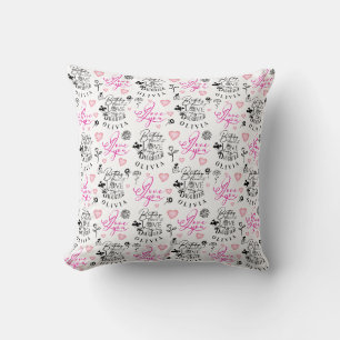Daughter  Birthday Calligraphy Custom Name  Modern Cushion