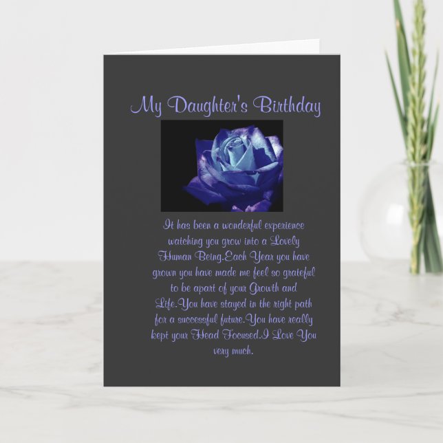 Daughter Birthday Card (Front)