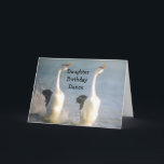 DAUGHTER BIRTHDAY DANCE CARD<br><div class="desc">These two are so HAPPY for it is YOUR DAUGHTER celebrating the day she was born :) Have FUN giving this card to "your daughter"</div>