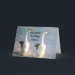 DAUGHTER BIRTHDAY DANCE CARD<br><div class="desc">These two are so HAPPY for it is YOUR DAUGHTER celebrating the day she was born :) Have FUN giving this card to "your daughter"</div>