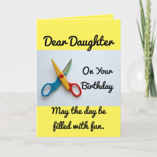 Daughter Birthday Paper Dolls Card