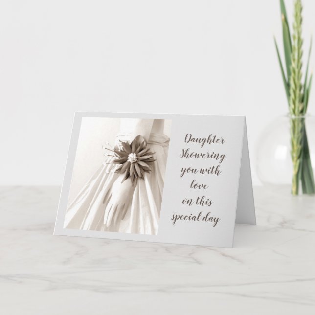 **DAUGHTER** BRIDAL SHOWER - SHOWER LOVE TO YOU IN INVITATION (Front)