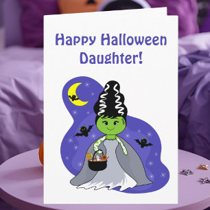 Daughter Bride of Frankenstein Halloween Card