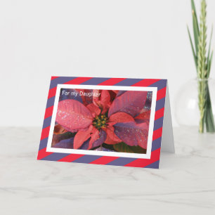Daughter Christmas Card -- Poinsettia