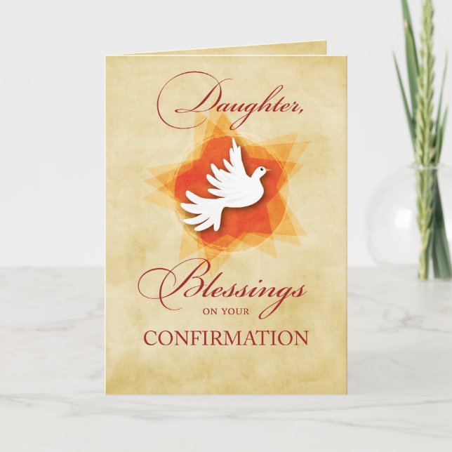 Daughter, Confirmation Congratulations Blessings Card (Front)
