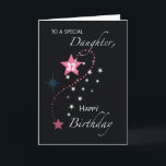 Daughter Custom Age 32nd Birthday Star Pink Card<br><div class="desc">This card would be perfect to give to a daughter celebrating her birthday. You can customize the front of this for any age you want. So if you have a daughter celebrating a birthday soon then this card is the one for her. Order your copy of this today!</div>