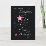Daughter Custom Age 32nd Birthday Star Pink Card<br><div class="desc">This card would be perfect to give to a daughter celebrating her birthday. You can customize the front of this for any age you want. So if you have a daughter celebrating a birthday soon then this card is the one for her. Order your copy of this today!</div>
