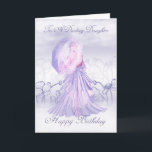 Daughter Cute Feminine Birthday Card<br><div class="desc">Daughter Cute Feminine Birthday Card</div>