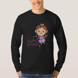 Daughter Daddys Princess Girl First Father's Day T-Shirt