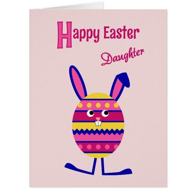 Daughter Easter egg bunny pink (Front)