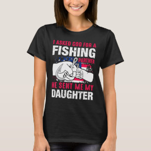 Daughter Fishing Partner Fishing Fish Nature Outdo T-Shirt