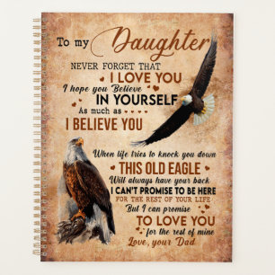 Daughter Gift Letter To My Daughter From Dad Planner