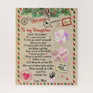 Daughter Gift Letter To My Daughter From Mum Jigsaw Puzzle
