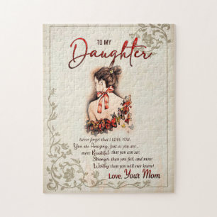 Daughter Gift Letter To My Daughter From Mum Jigsaw Puzzle