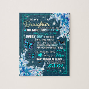 Daughter Gift Letter To My Daughter From Mum Jigsaw Puzzle