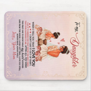 Daughter Gift Letter To My Daughter From Mum Mouse Pad