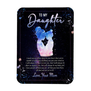 Daughter Gifts Letter To My Daughter From Mum Magnet