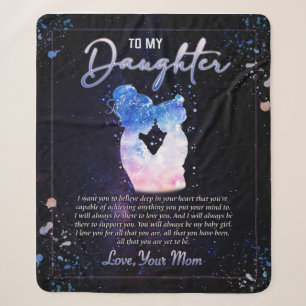 Daughter Gifts Letter To My Daughter From Mum Sherpa Blanket