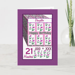 DAUGHTER - Happy 21st Birthday Card