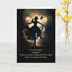 Daughter Happy Halloween Witch Voodoo Card