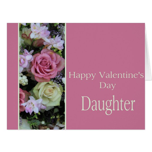 Daughter Happy Valentine's Day Roses (Front Horizontal)