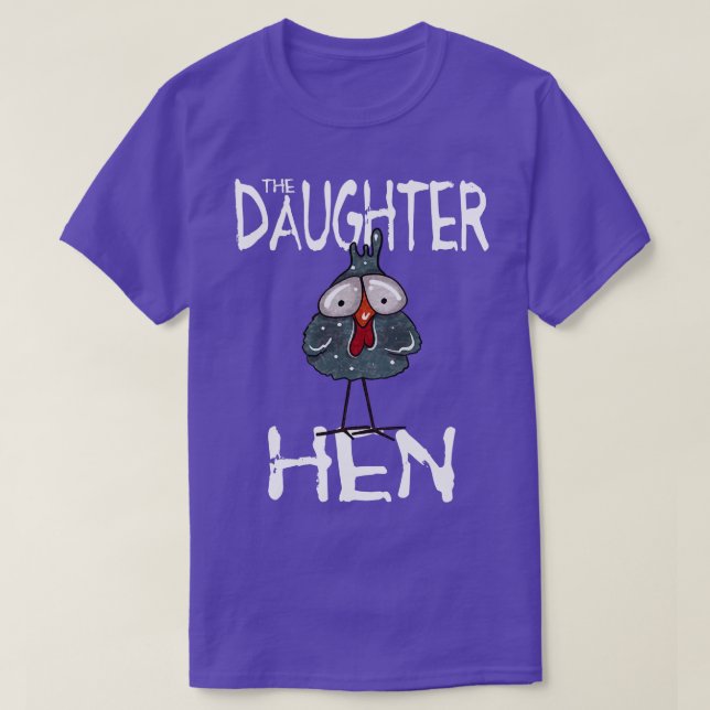 Daughter Hen Chicken Girl Family Partnerlook Farm  T-Shirt (Design Front)