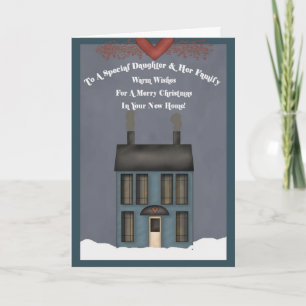 Daughter & Her Family, 1st Christmas in New Home Holiday Card