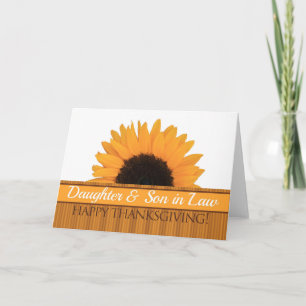 Daughter & Husband Thanksgiving Card