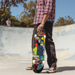 Daughter in a Rocker - Abstract Art Skateboard