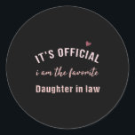 Daughter In Law Birthday Christmas  From Mor Classic Round Sticker<br><div class="desc">Daughter In Law Birthday Christmas  From Mor</div>