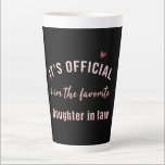 Daughter In Law Birthday Christmas  From Mor Latte Mug<br><div class="desc">Daughter In Law Birthday Christmas  From Mor</div>