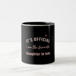 Daughter In Law Birthday Christmas  From Mor Two-Tone Coffee Mug<br><div class="desc">Daughter In Law Birthday Christmas  From Mor</div>