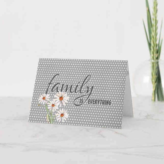 Daughter-in-law Birthday Daisies On Polka Dots Card (Front)