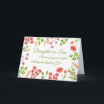 Daughter-in-Law Birthday Flowers Religious Card<br><div class="desc">Your daughter-in-law brings joy and colour to the world,  and this birthday card lets her know just how much you think of her! Colourful peonies in pink,  red and orange provide a beautiful watercolor flower card for her. She will love this religious card.</div>