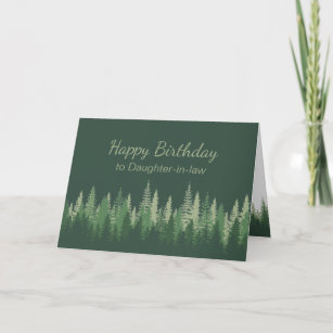 Daughter-in-law Birthday Nature Therapy Forest  Card