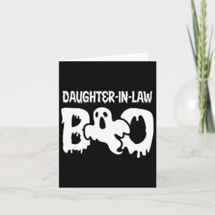 Daughter-in-law Boo Matching Family Halloween  Card